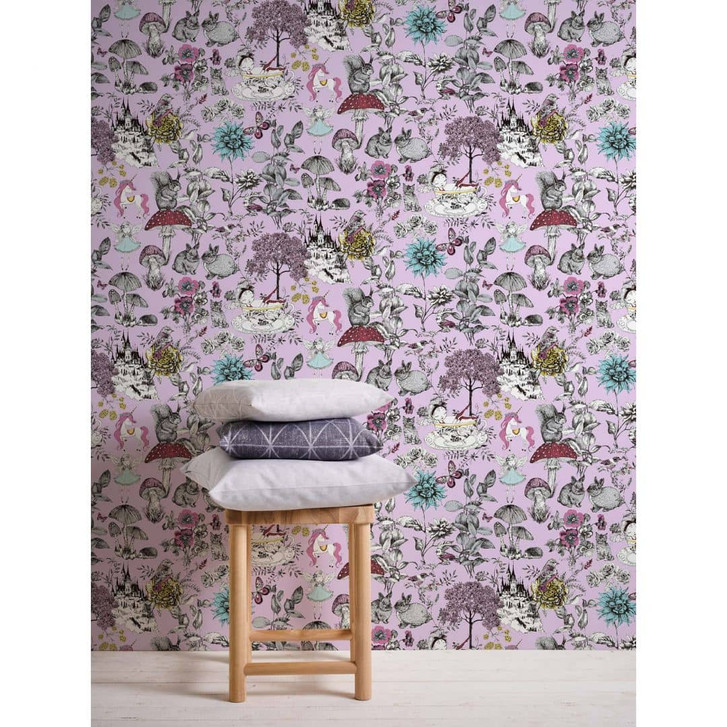 A.S. Création Kinderzimmertapete Little Love Vliestapete rosa, schwarz, weiss, gelb, blau - WA325114