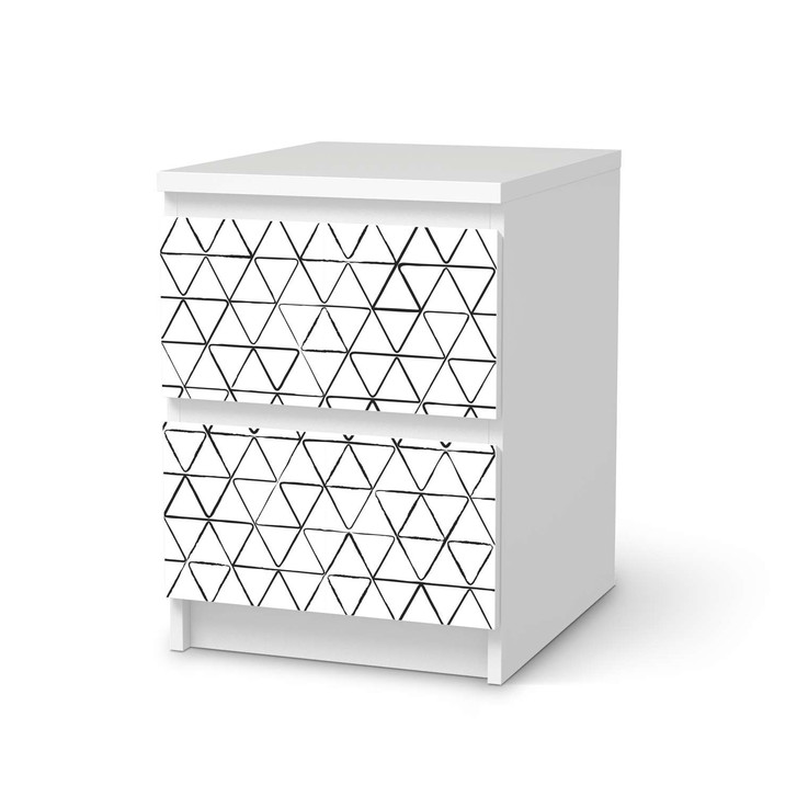 Möbelfolie IKEA Malm Kommode 2 Schubladen - Mediana - CR116185