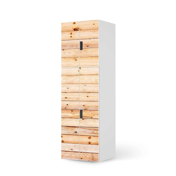 Möbelfolie IKEA Stuva / Malad - 2 grosse Türen und 2 kleine Türen - Bright Planks - CR118657