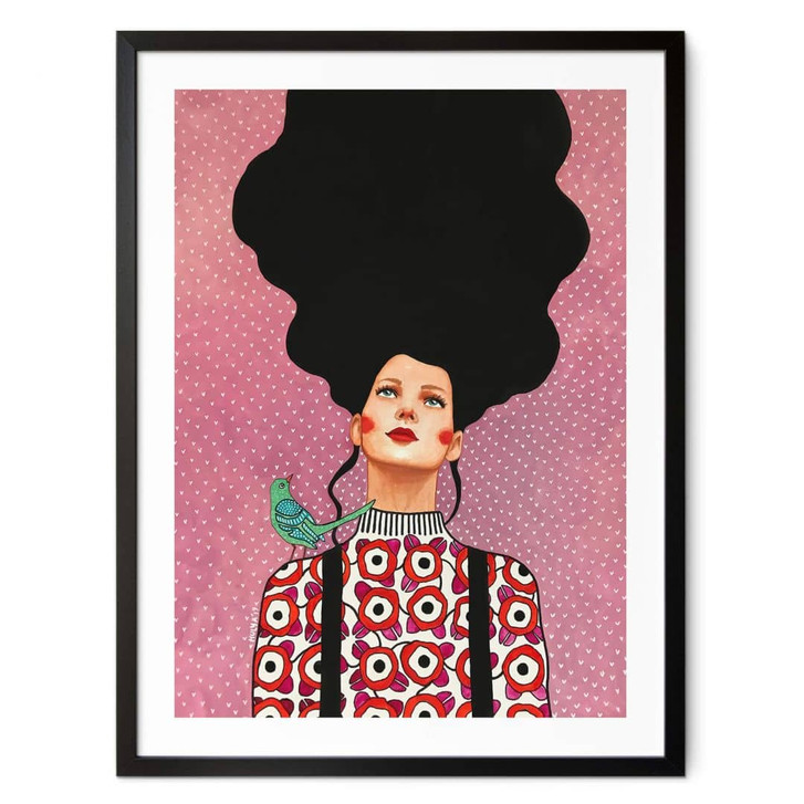 Poster Frau mit Hosenträgern - Hülya - WA408594