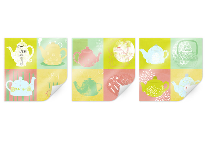 Poster Loske - Tea Time (3-teilig) - WA163865