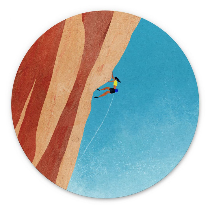 Wandbild Klettern am Grand Canyon - Rivers - Rund - Alu-Dibond - WA422821
