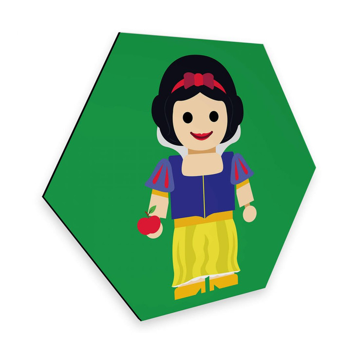 Hexagon - Alu-Dibond Gomes - Schneewittchen Spielzeug - WA272921