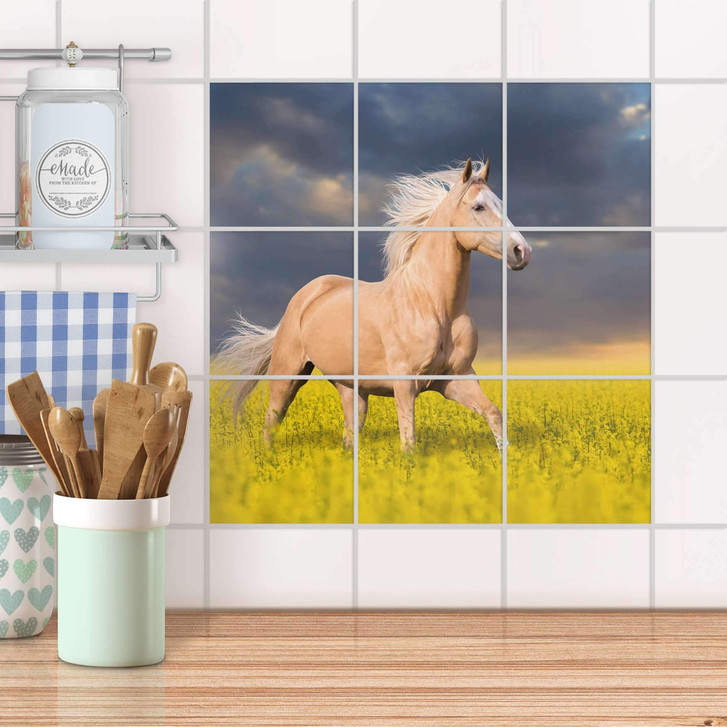 Klebefliesen - Wildpferd - 9er Set - CR108230