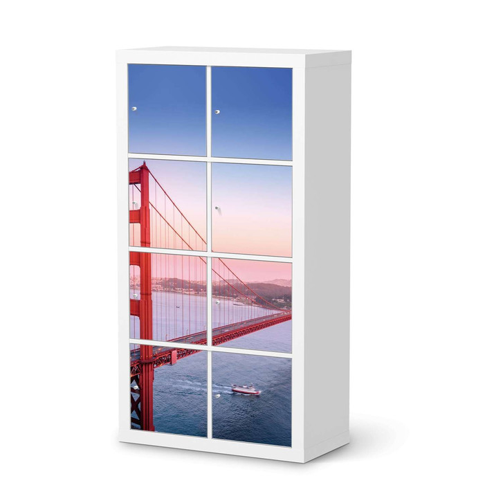 Klebefolie IKEA Expedit Regal 8 Türen - Golden Gate - CR111111