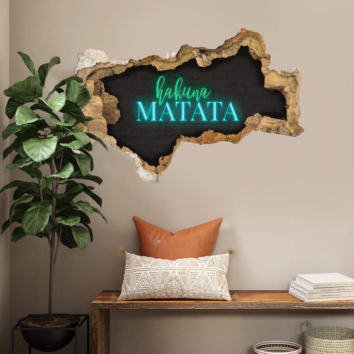 3D Wandtattoo Hakuna Matata Neonlicht - WA351241