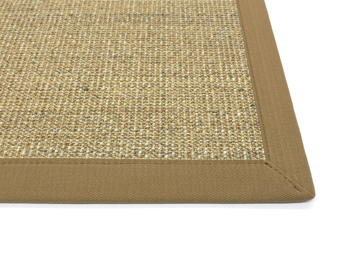 Diego Sisal 5cm Bordürenteppich in Cashew - 60 Braun - TS467078