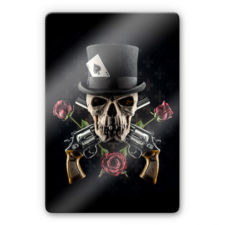 Glasbild Damstén - Guns and Roses - WA122082