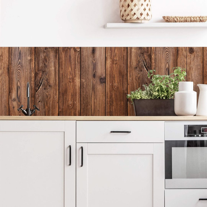 Küchenrückwand - Alu-Dibond - Holzpaneele 02 - WA134460