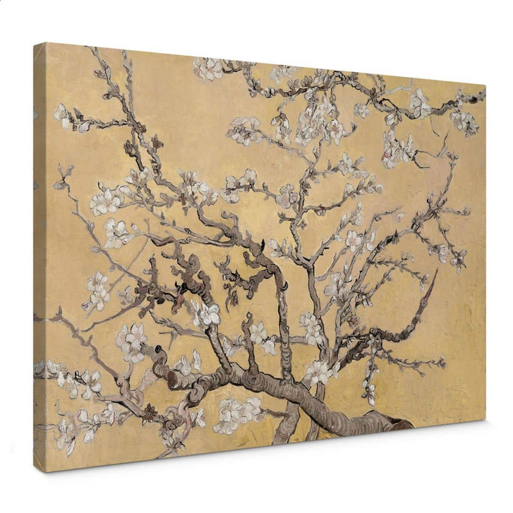 Leinwandbild van Gogh - Mandelblüte Creme - WA378356