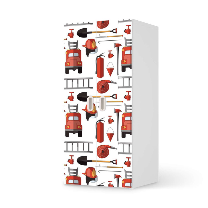 Möbelfolie IKEA Stuva / Fritids Schrank - 2 grosse Türen - Firefighter - CR117821