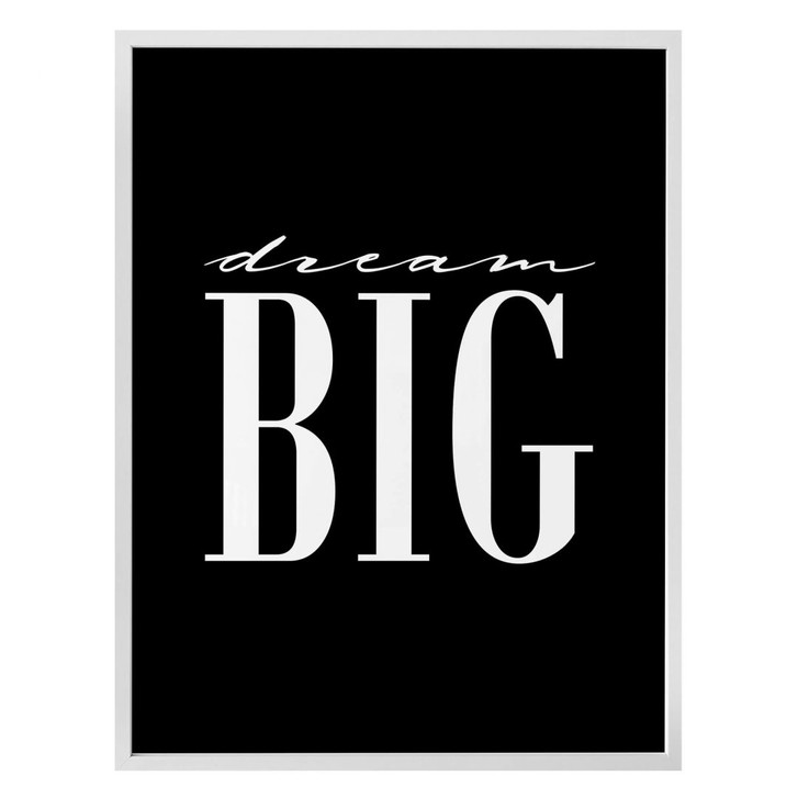 Poster - Dream big - schwarz - WA292709
