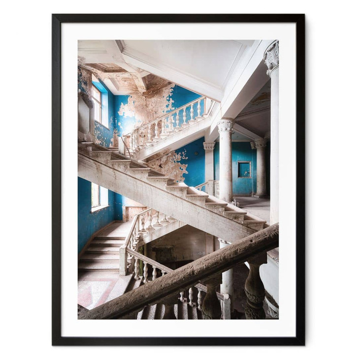 Poster Imposantes Treppenhaus mit altem Charme - Robroek - WA406878