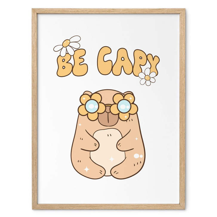 Poster Retro Capybara - Be Capy - WA499484