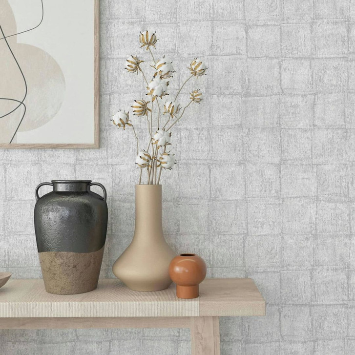 Vliestapete mit Rechtecken grau Grafisch - WA444863