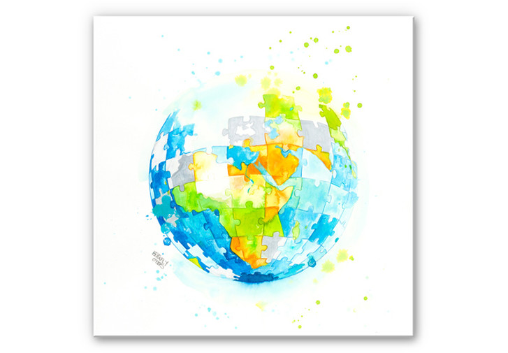 Wandbild Buttafly - Worldpuzzle - WA191835