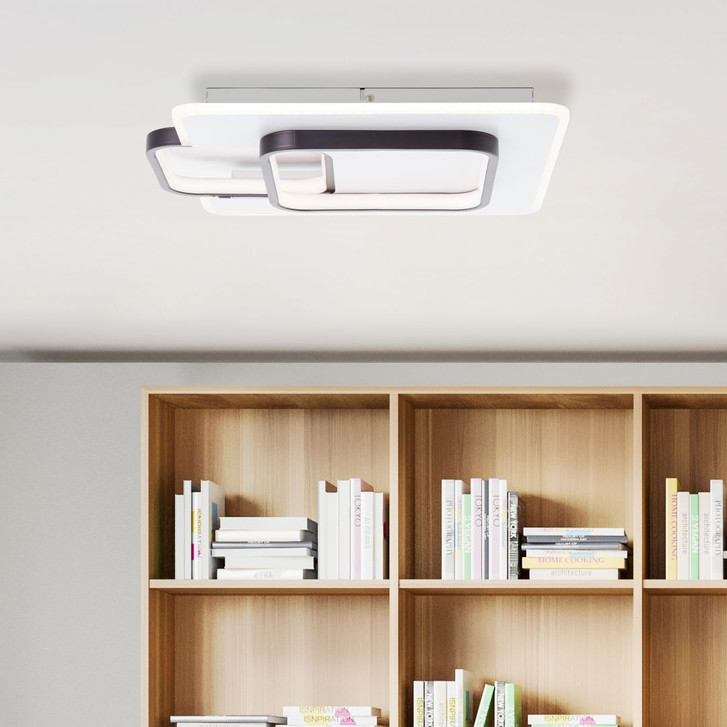 Deckenleuchte Melina, schwarz, 5.8 x 44 cm, Metall Innenleuchte - WA438860