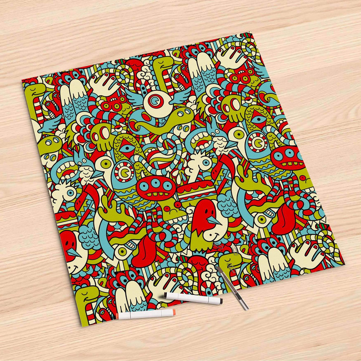 Folienbogen (60x60cm) - Monster Doodle - CR107131