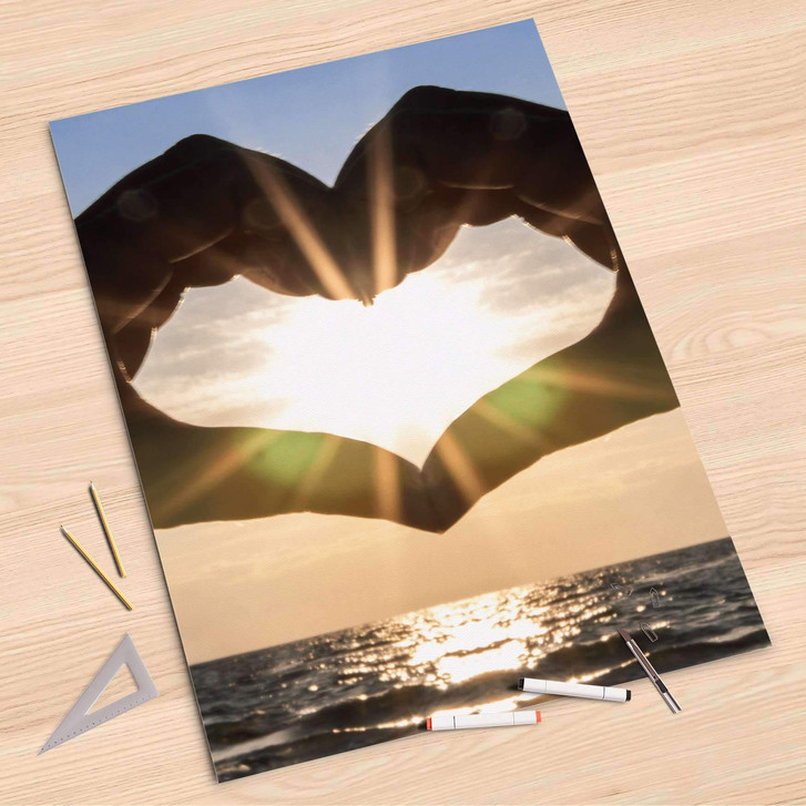 Folienbogen (80x120cm) - Sunny Heart - CR107439