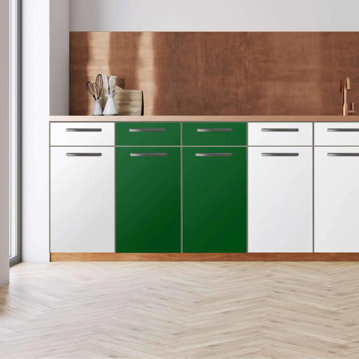 Küchenfolie - Unterschrank 80cm Breite - Grün Dark - CR112722