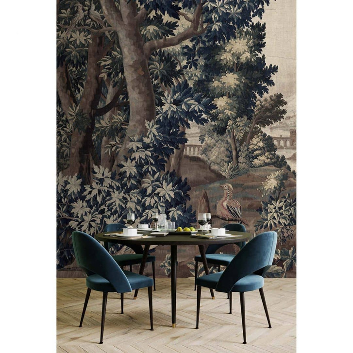Livingwalls Fototapete Walls by Patel 3 Gobelin Gallery 2 blau, braun, beige - WA327905