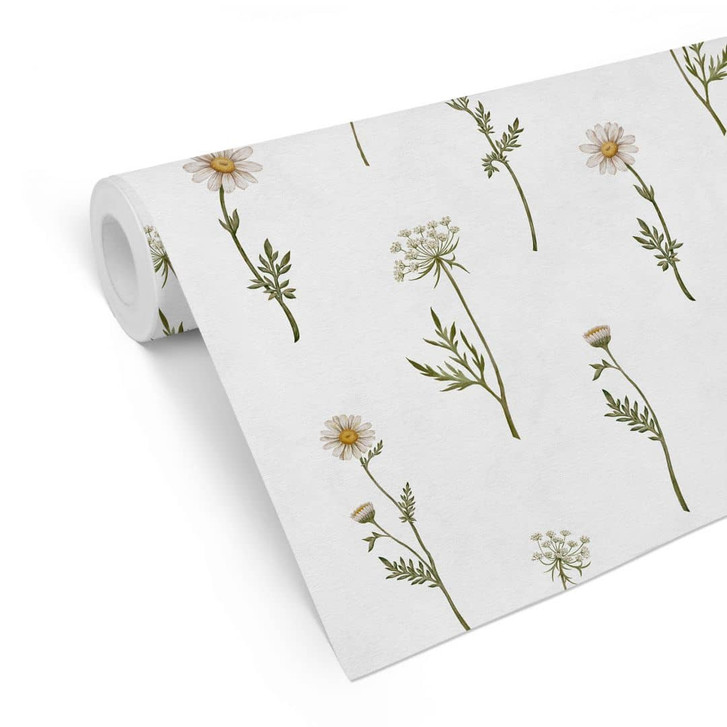 Mustertapete Wiesenromantik mit Feldblumen - Kikki Belle - WA432713