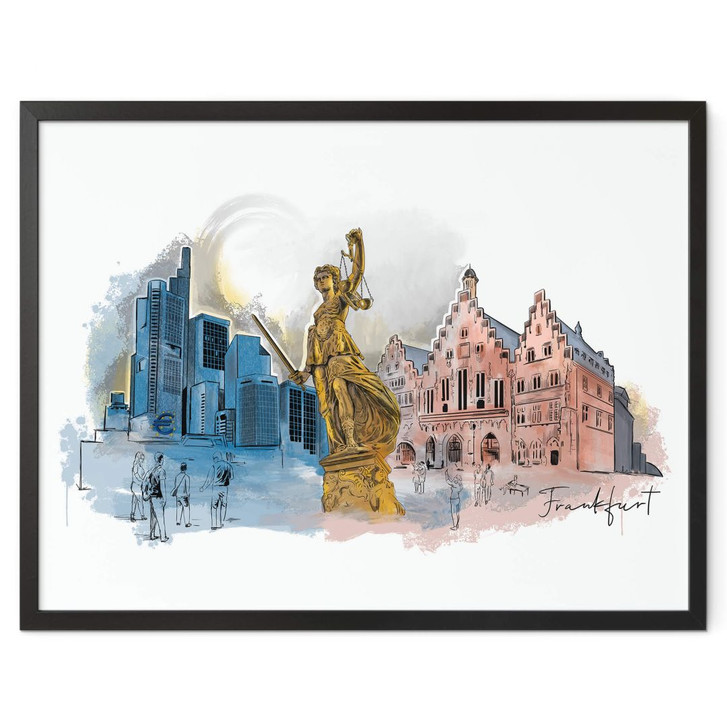 Poster Love your City - Frankfurt - WA349366