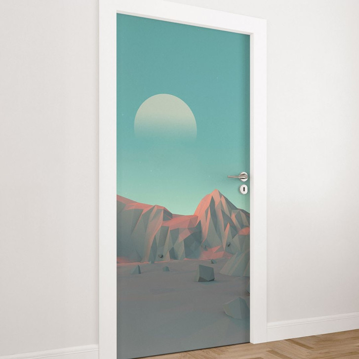 Türfolie Low Poly Berge - WA510095