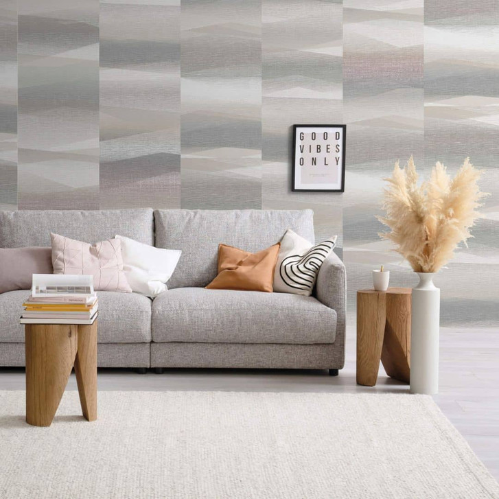 Vliestapete mit grafischem Motiv in grau, beige Grafisch - WA444581