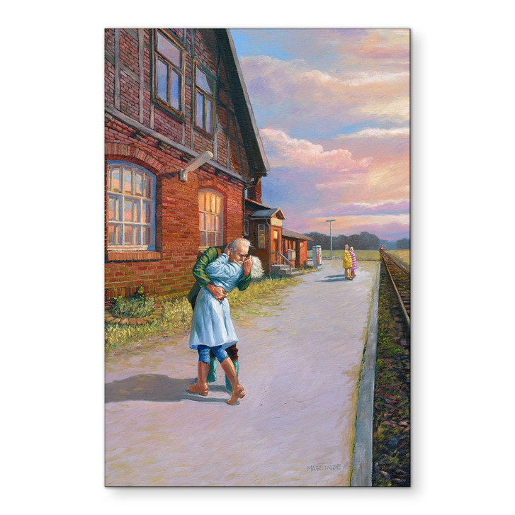 Wandbild Marunde - Abschiedskuss (2022) - Alu-Dibond - WA395328