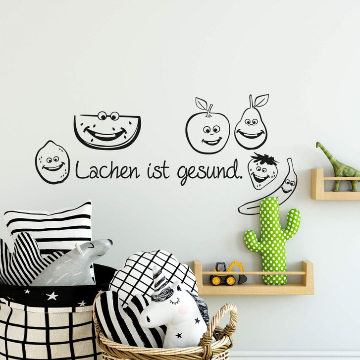 Wandtattoo Lachen ist gesund - WA213776
