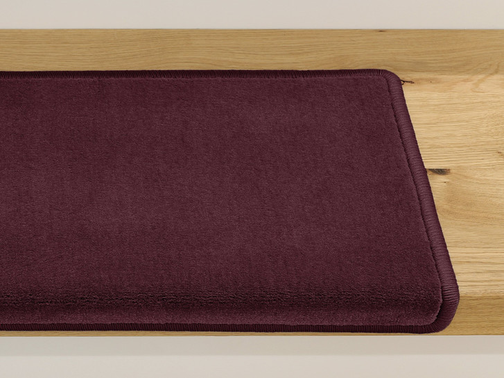 Luca Velours Stufenmatte Rechteckig in Aubergine - TS487062