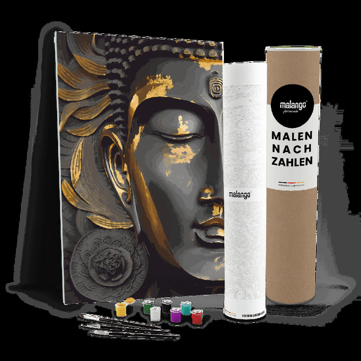 Malen nach Zahlen Leinwandbild - Buddha Bing - WA447838