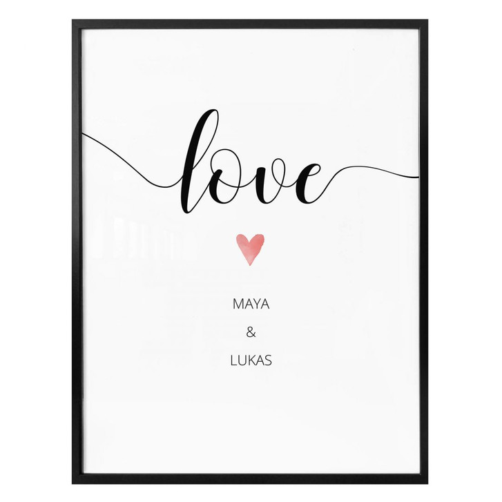 Personalisiertes Poster Love Herz - WA336498
