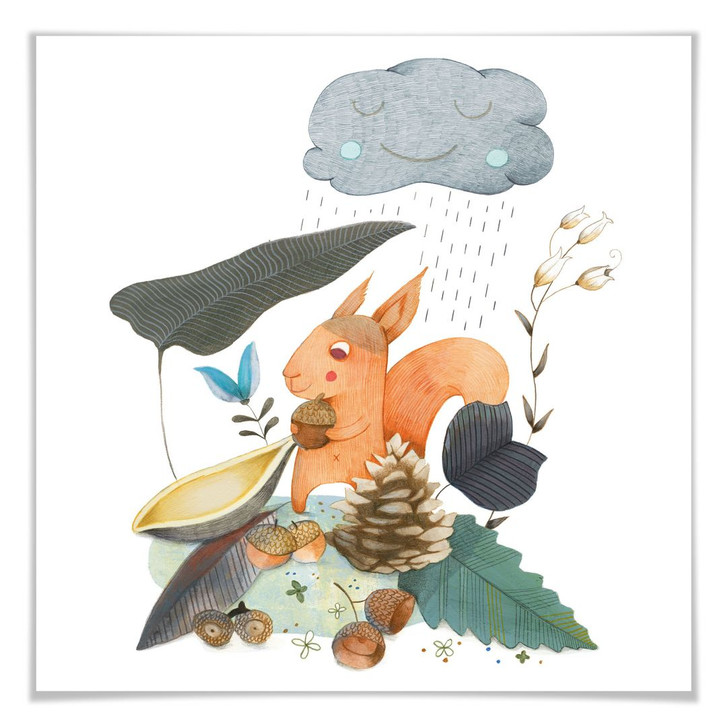 Poster Loske - Autumn - Quadratisch - WA300908