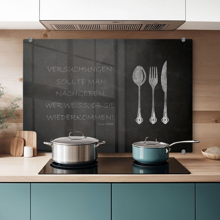 Spritzschutz Versuchungen sollte man nachgeben - WA179650