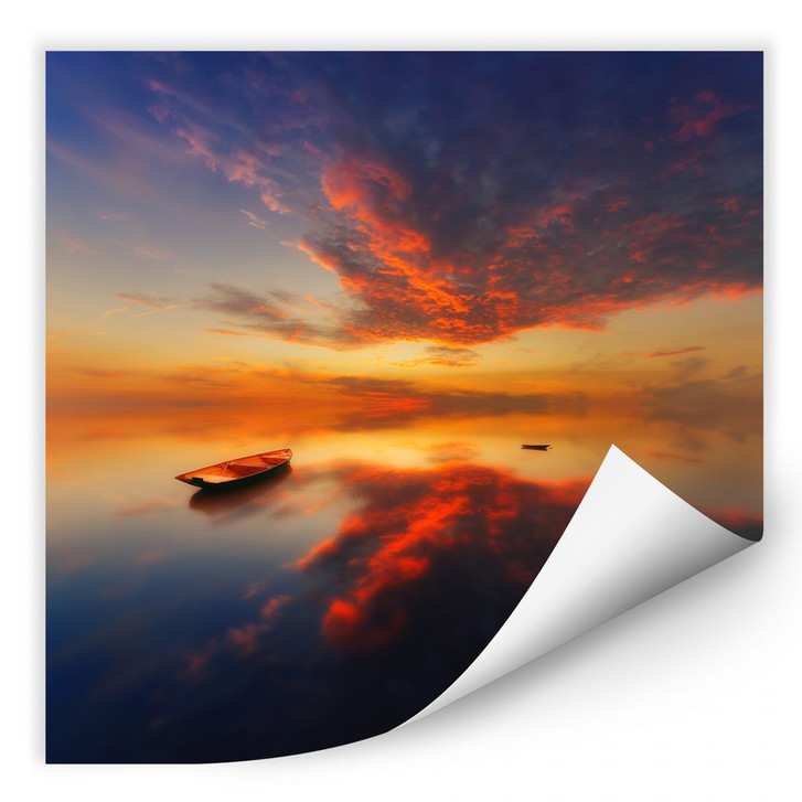 Wallprint Krol - Ein leuchtender Sonnenuntergang - quadratisch - WA185148