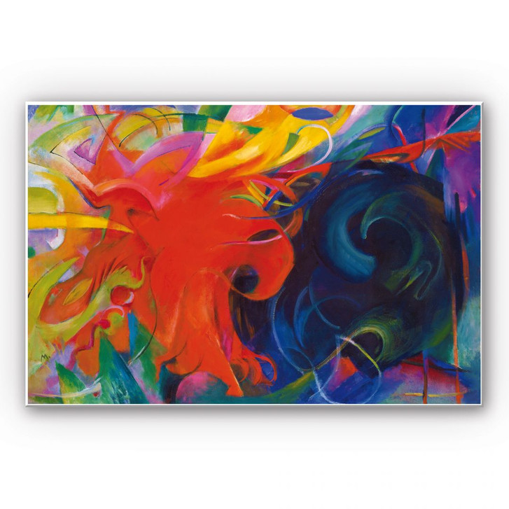 Wandbild Marc - Kämpfende Formen - WA194340