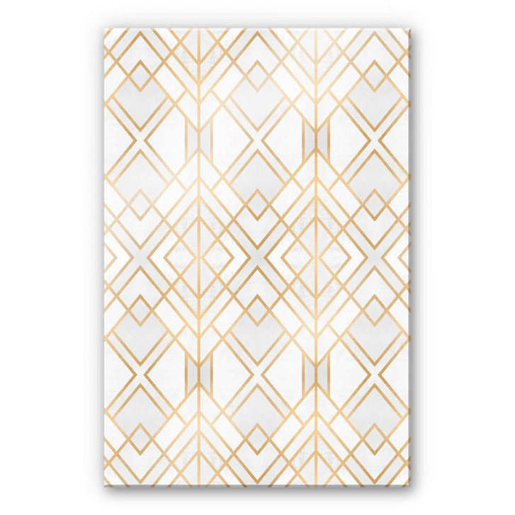 Acrylglasbild Fredriksson - Goldene Geometrie - WA251683