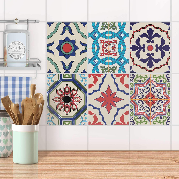 Fliesenaufkleber Set rechteckig - Bukhara Design - CR102941