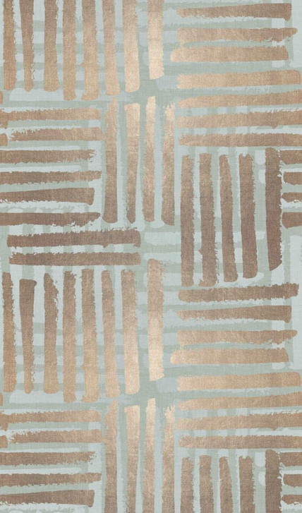 Fototapete Bildtapete Grafisches Streifen Muster in Beige und Salbeigrün Modern 2.7 x 1.59 m - WA505204
