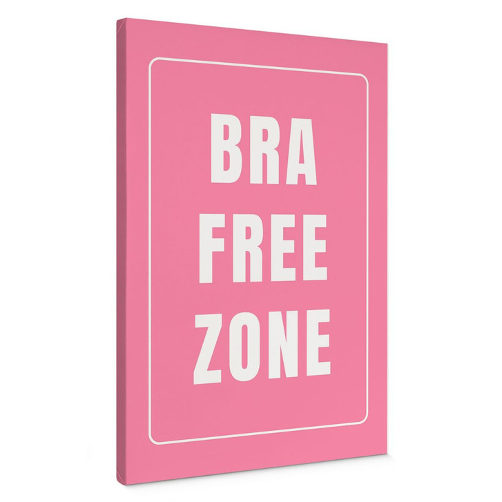 Leinwandbild Bra Free Zone - Fritsch - WA450014
