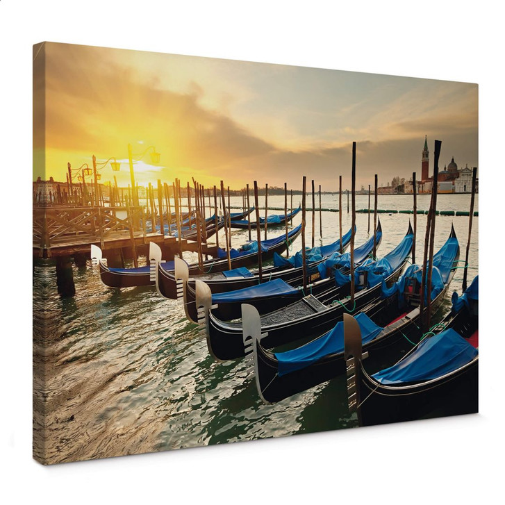 Leinwandbild Venezianische Gondeln - WA376677