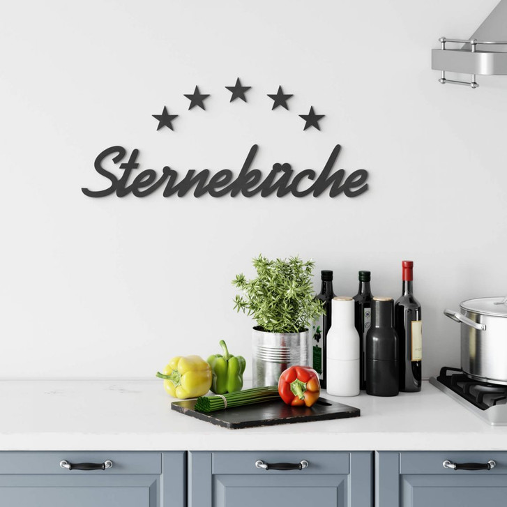 MDF-Deko 3D Schriftzug Sterneküche - WA405462