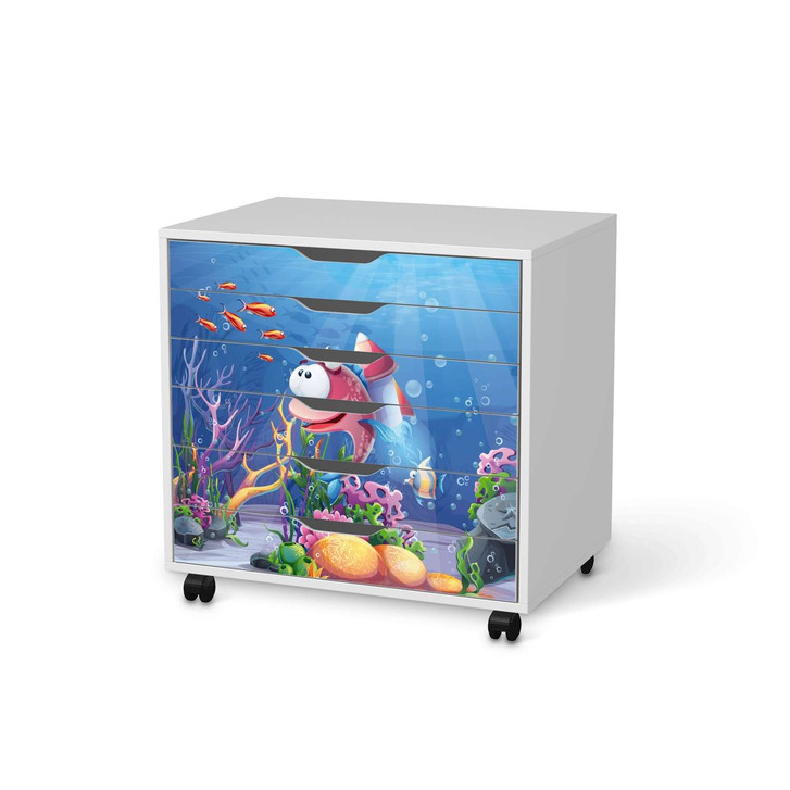 Möbelfolie IKEA Alex Rollcontainer 6 Schubladen - Bubbles - CR114193
