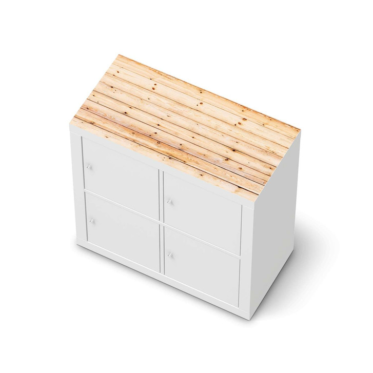 Möbelfolie IKEA Kallax Regal oben - Bright Planks - CR115552