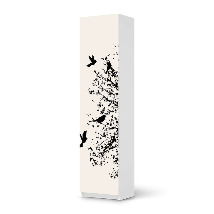 Möbelfolie IKEA Pax Schrank 201cm Höhe - 1 Tür - Tree and Birds 2 - CR116757