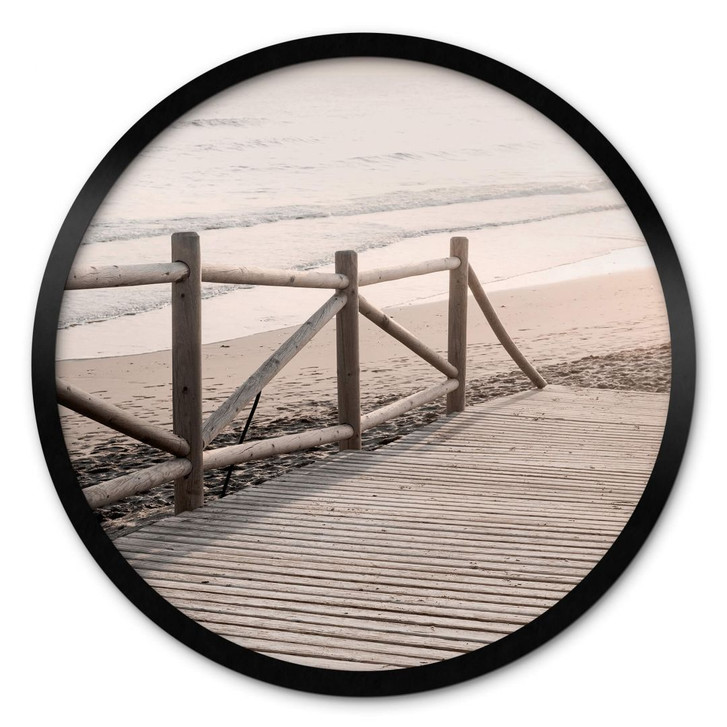 Poster 1X Studio - Weg zum Strand - Rund - WA406134