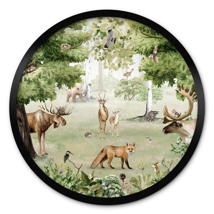 Poster Kikki Belle - Waldwunder - Rund - WA379698