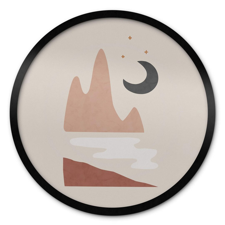 Poster Orara Studio - Landschaft bei Nacht - Rund - WA337934